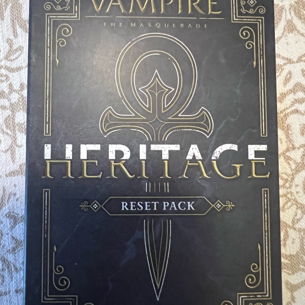 Vampire the masquerade heritage reset pack new unopened